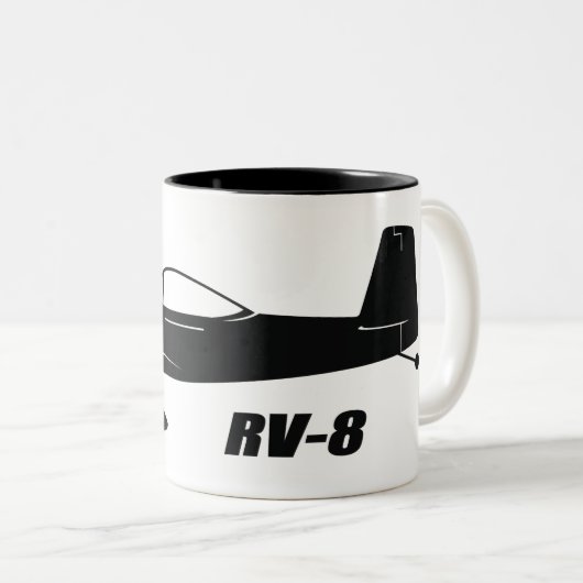 Packwagen RV-8 Zweifarbige Tasse (VorderseiteRechts)