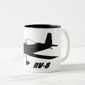 Packwagen RV-8 Zweifarbige Tasse (VorderseiteRechts)