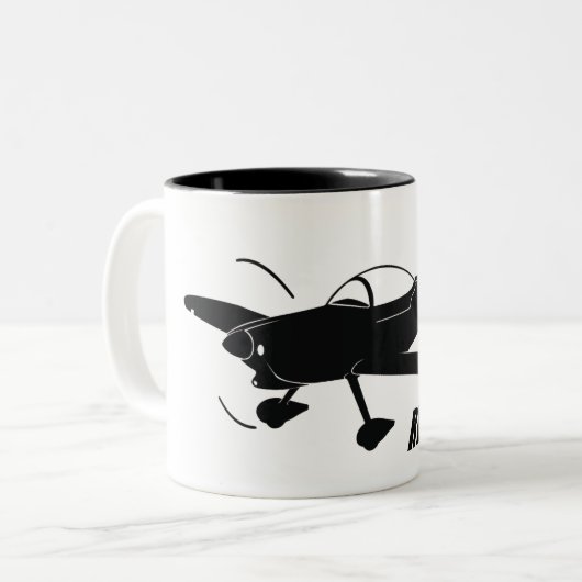 Packwagen RV-8 Zweifarbige Tasse (Vorderseite Links)