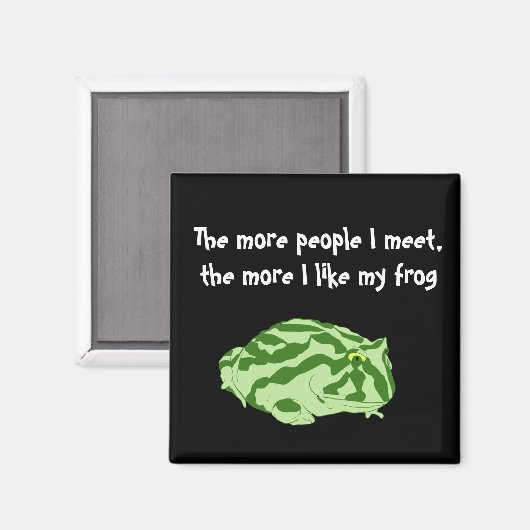 Pacman Frogs besser als Menschen? Magnet (Vorderseite/Rückseite)