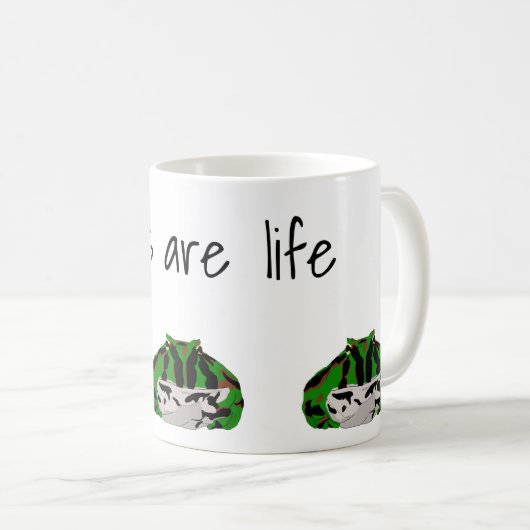 Pacman Frosch Kaffeetasse (VorderseiteRechts)