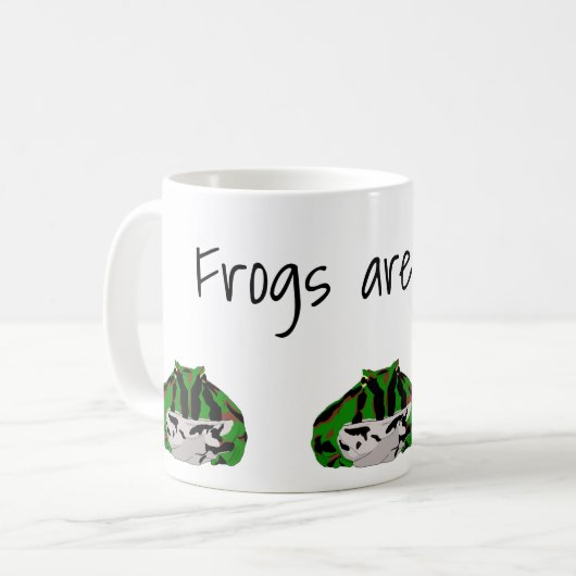 Pacman Frosch Kaffeetasse (Vorderseite Links)