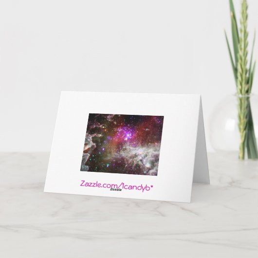 Pacman Nebula Geburtstagkarte Karte (Rückseite)