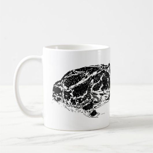 Pacman Tasse Schwarzweiss (Links)