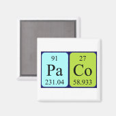 Paco Periodenmagnet Magnet (Vorderseite/Rückseite)