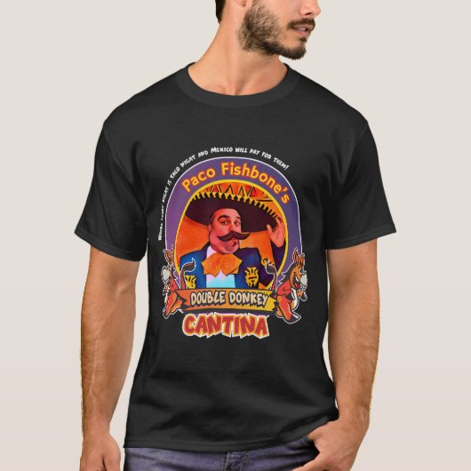Pacos Double Donkey Cantina T-Shirt (Vorderseite)