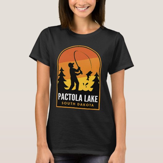 Pactola Lake South Dakota Fishing T-Shirt (Vorderseite)
