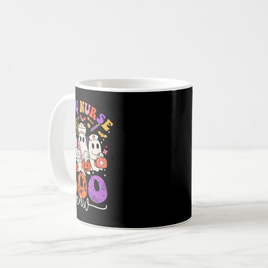 Pacu Boo Crew Kostüm Funny Nurse Ghost Halloween Kaffeetasse (Vorderseite Links)