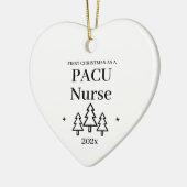 Pacu Nurse Erstes Weihnachtsfest Keramik Ornament (Links)