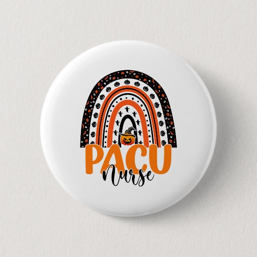 Pacu Nurse Rainbow Halloween Kostüm Pacu Nursing Button (Vorderseite)