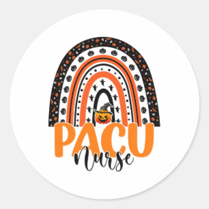 Pacu Nurse Rainbow Halloween Kostüm Pacu Nursing Runder Aufkleber