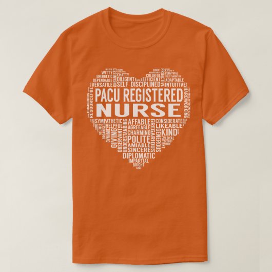 Pacu Registered Nurse Heart T-Shirt (Design vorne)