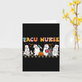 Pacuschwester Gruseliger Geist Halloween Süße Pfle Karte (Gelbe Blume)