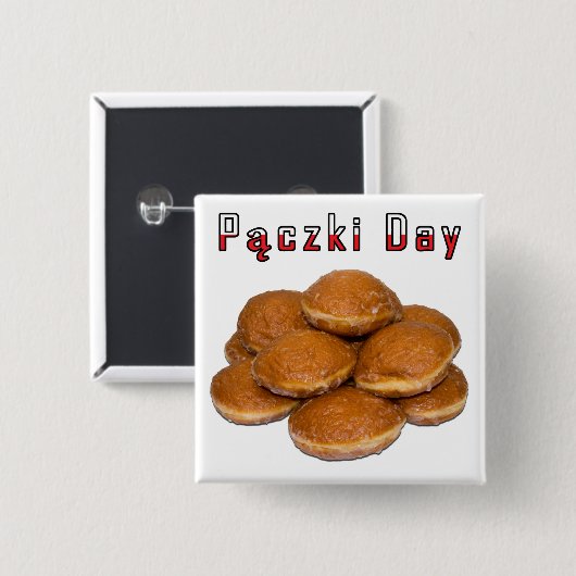 Paczki Day Button (Vorne & Hinten)