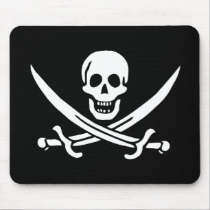 Pad der Piratenflagge Mousepad