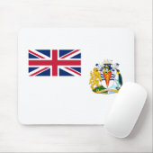 Pad für die Flagge des britischen Antarktis-Gebiet Mousepad (Mit Mouse)