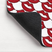 Pad für die Maus mit roten Hot Lips Mousepad (Ecke)