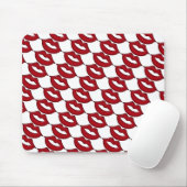 Pad für die Maus mit roten Hot Lips Mousepad (Mit Mouse)