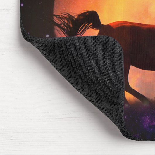 Pad für hübsche Pferde und Mäuse Mousepad (Ecke)