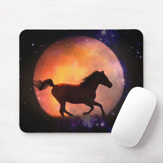Pad für hübsche Pferde und Mäuse Mousepad (Mit Mouse)