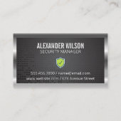 Pad Lock-Logo | Metallgrenzmesh Visitenkarte (Rückseite)