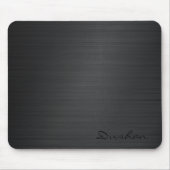 Pad-Maus-Pad mit schwarzem Pinsel aus Metall Mousepad (Vorne)
