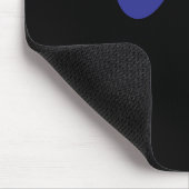 Pad mit blauen und schwarzen Maus Mousepad (Ecke)