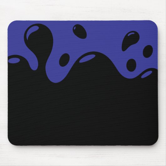 Pad mit blauen und schwarzen Maus Mousepad (Vorne)