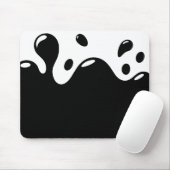 Pad mit weißer Maus und schwarzer Maus Mousepad (Mit Mouse)