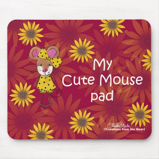 Pad "Niedliche Maus" Mousepad (Vorne)