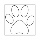 Pad Print Kontur Right Pet Katze Dog einfach groß Gummistempel (Prägung)