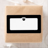 Pad Print Off Leash Art™ Pet Einfach Schwarz (Insitu)