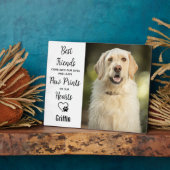 Pad Prints auf unserem Foto für Hunde im Herzen Fotoplatte (Seite)