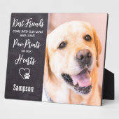 Pad Prints auf unserem Foto Hunde-Memorial Fotoplatte (Seite)