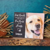 Pad Prints auf unserem Foto Hunde-Memorial Fotoplatte (Seite)