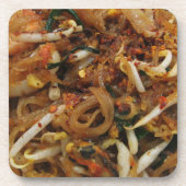 Pad Thai [ผั ด ท ย] Thailand Street Food Getränkeuntersetzer (Vorderseite)