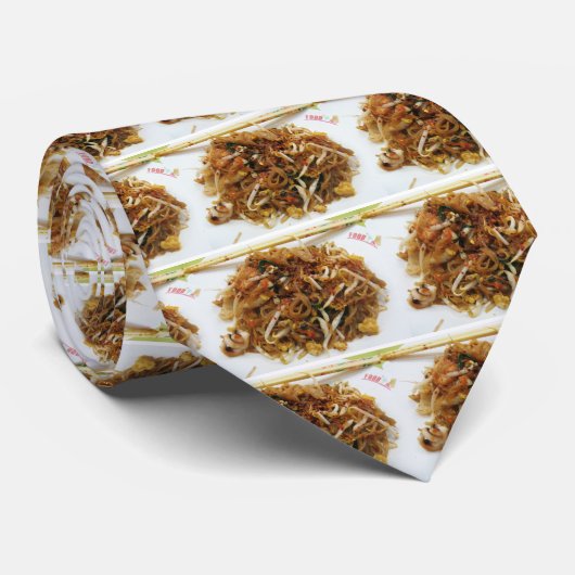 Pad Thai [ผั ด ท ย] Thailand Street Food Krawatte (Gerollt)