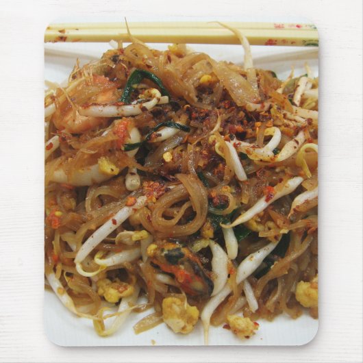 Pad Thai [ผั ด ท ย] Thailand Street Food Mousepad (Vorne)