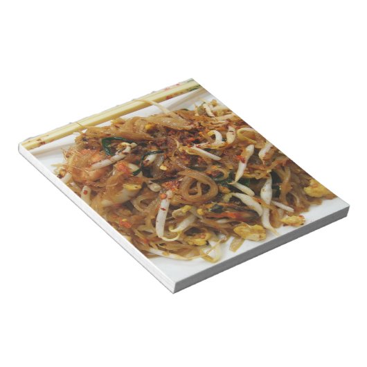 Pad Thai [ผั ด ท ย] Thailand Street Food Notizblock (angewinkelt)