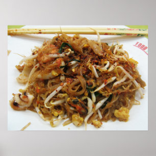 Pad Thai [ผั ด ท ย] Thailand Street Food Poster