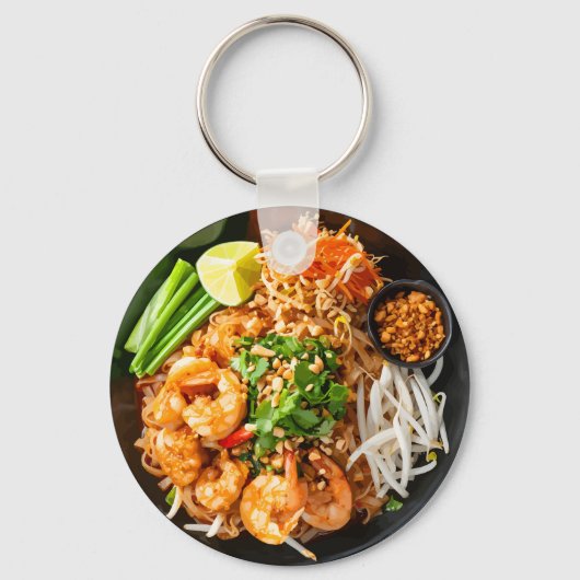 Pad Thai Noodle Dish Themed Promotional  Schlüsselanhänger (Vorderseite)