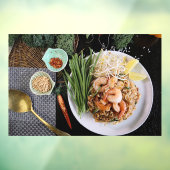 Pad Thai Pad Thai Prawn Thai Food Thai Noodle Fensteraufkleber (Blatt 3)