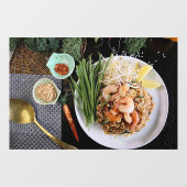 Pad Thai Pad Thai Prawn Thai Food Thai Noodle Fensteraufkleber (Blatt)