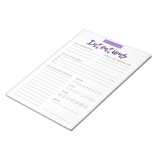 Pad zur Selbstversorgung Notizblock (angewinkelt)