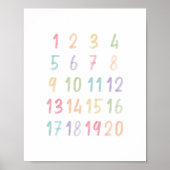 Pädagogik für Pastel Numbers Poster (Vorne)