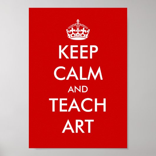 Pädagogik | Ruhe Behalten und zu lehren Poster (Vorne)
