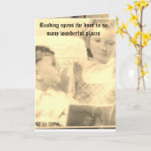 pädagogische 5" x 7" geklappte Grußkarte Karte (Gelbe Blume)