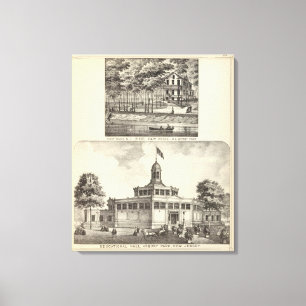 Pädagogischer Hall, Asbury Park und Leinwanddruck