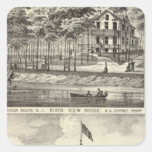 Pädagogischer Hall, Asbury Park und Quadratischer Aufkleber