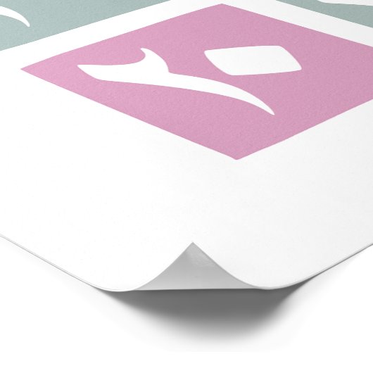 Pädagogisches Arabisches Zahlenposter Poster (Ecke)